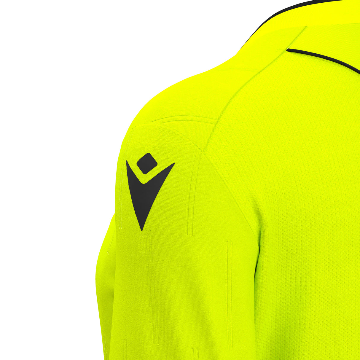 JNR Macron Tess ECO WMN Referee Shirt SS - Neon Yellow/Black - KitRoom