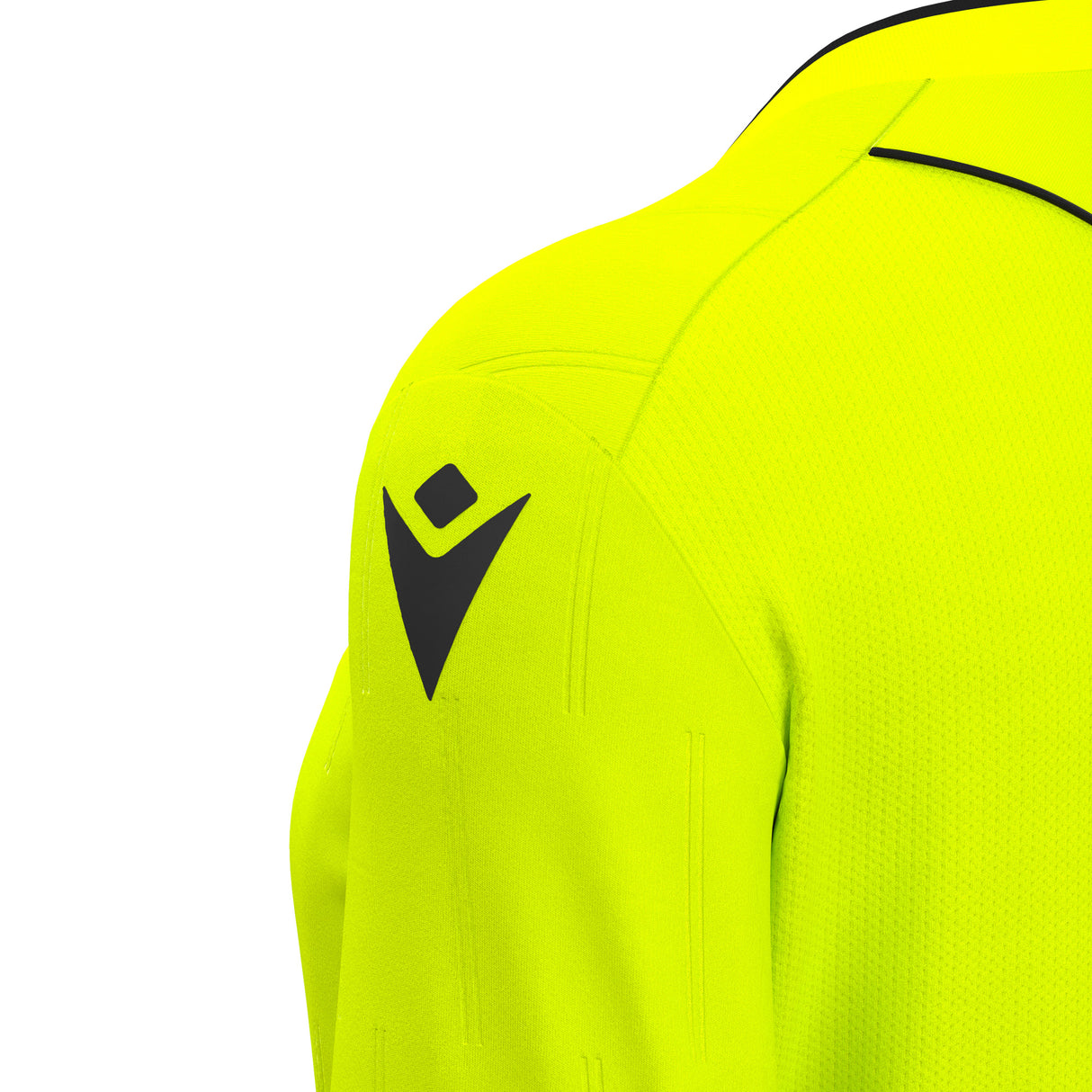 JNR Macron Tess ECO WMN Referee Shirt LS - Neon Yellow/Black - KitRoom