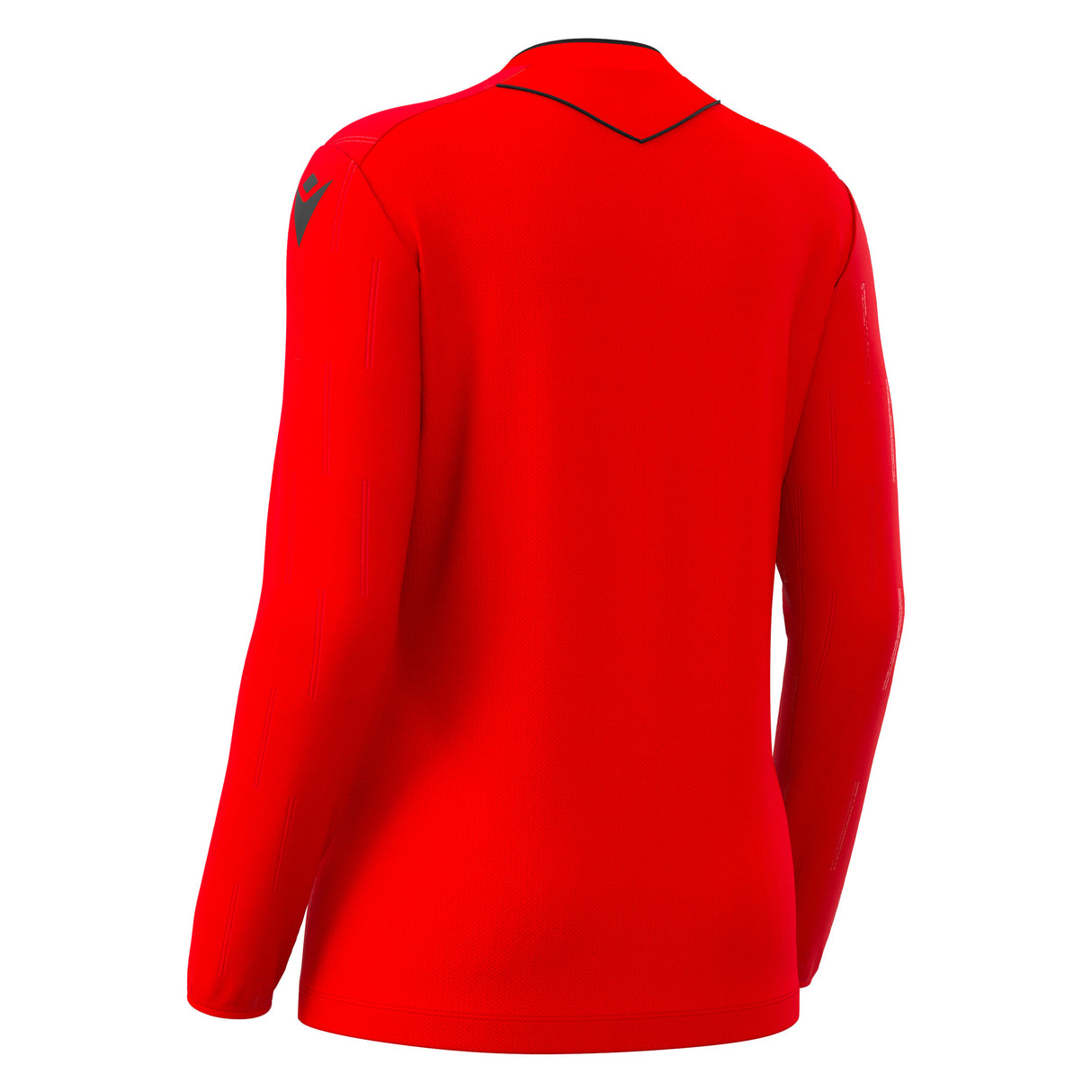 JNR Macron Tess ECO WMN Referee Shirt LS - Brick Red/Black - KitRoom