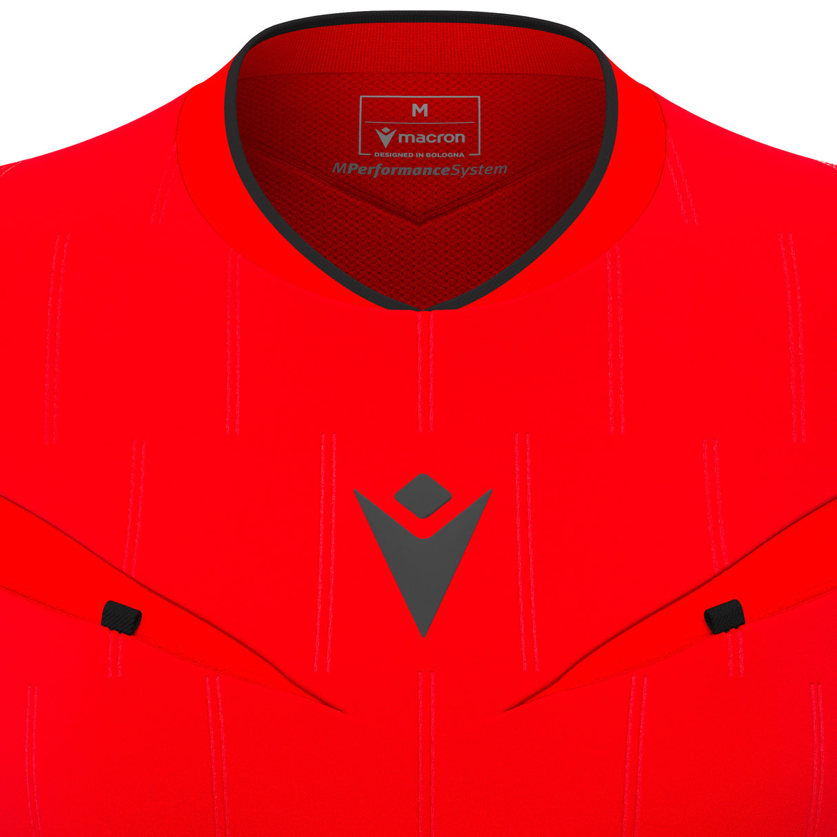 JNR Macron Tess ECO WMN Referee Shirt LS - Brick Red/Black - KitRoom