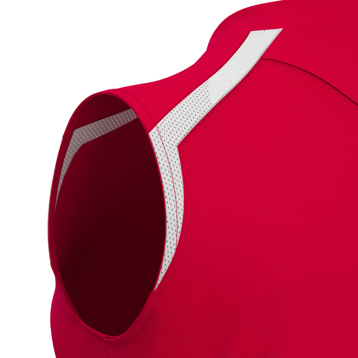 JNR Macron Frostmoor WMN Sleeveless Shirt - Red/White - KitRoom