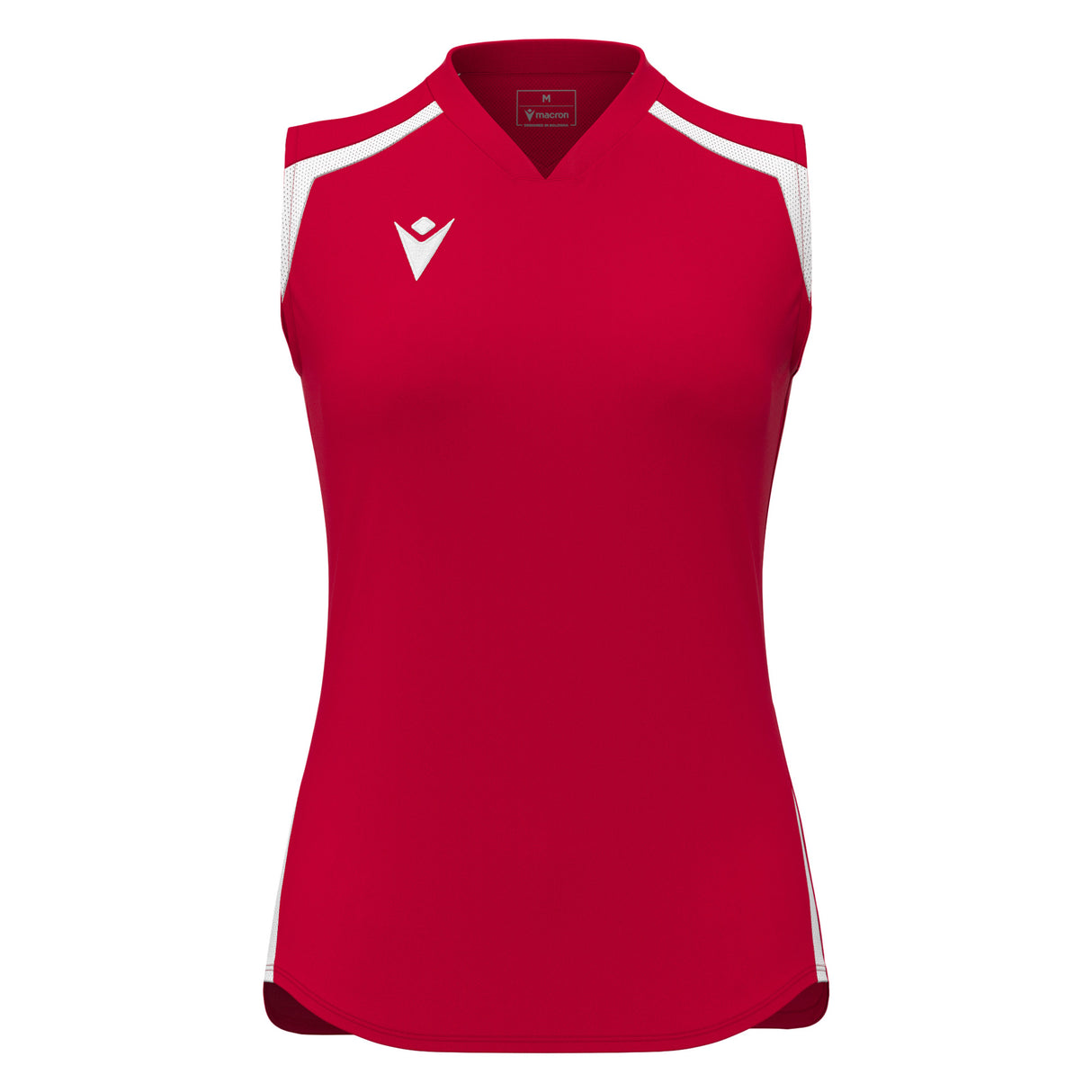 JNR Macron Frostmoor WMN Sleeveless Shirt - Red/White - KitRoom