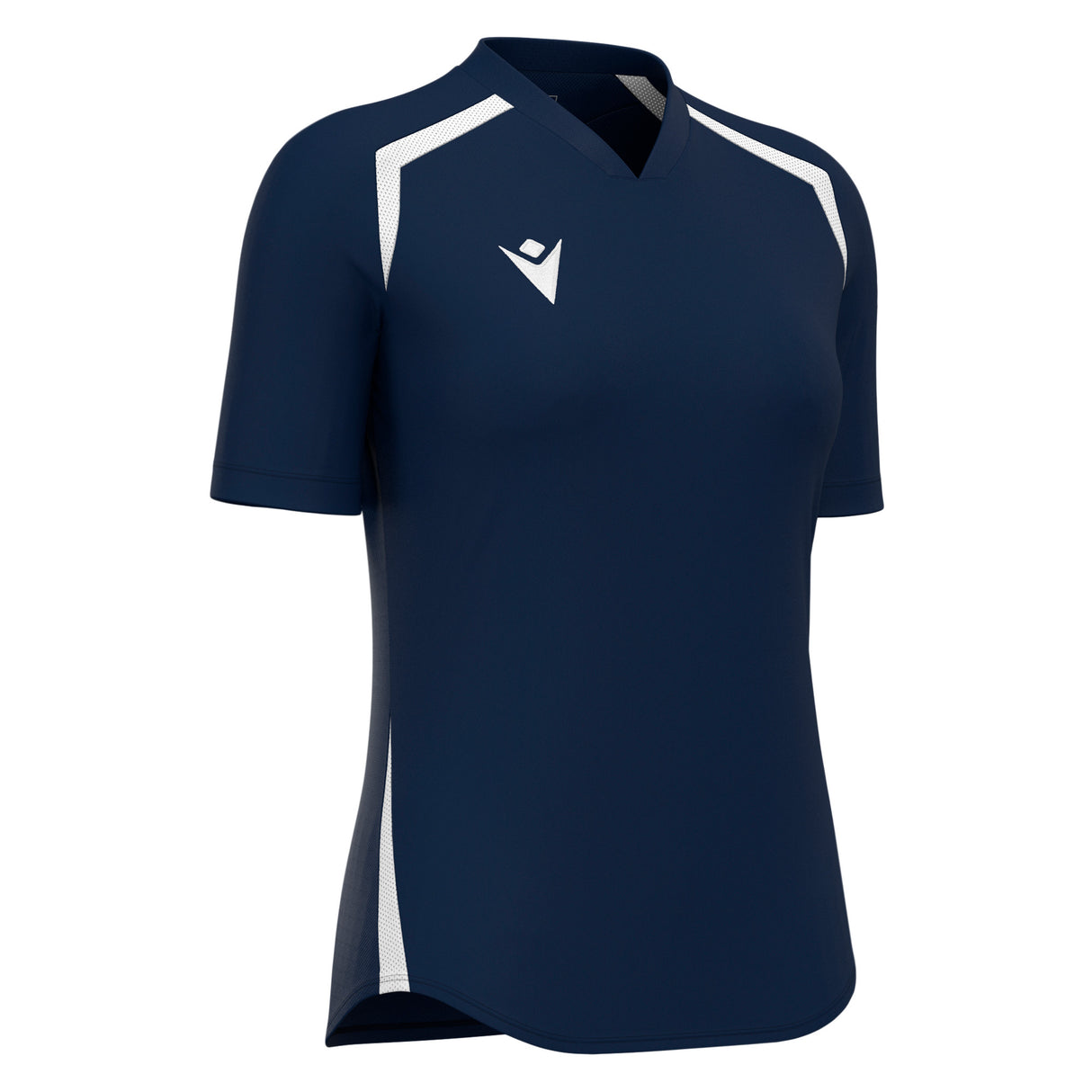 JNR Macron Anduril WMN Shirt SS - Navy/White - KitRoom