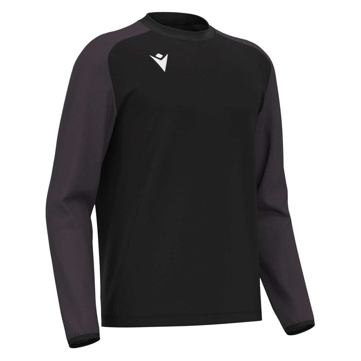 JNR Macron Thalos Roundneck Top - Black/Dark Grey - KitRoom