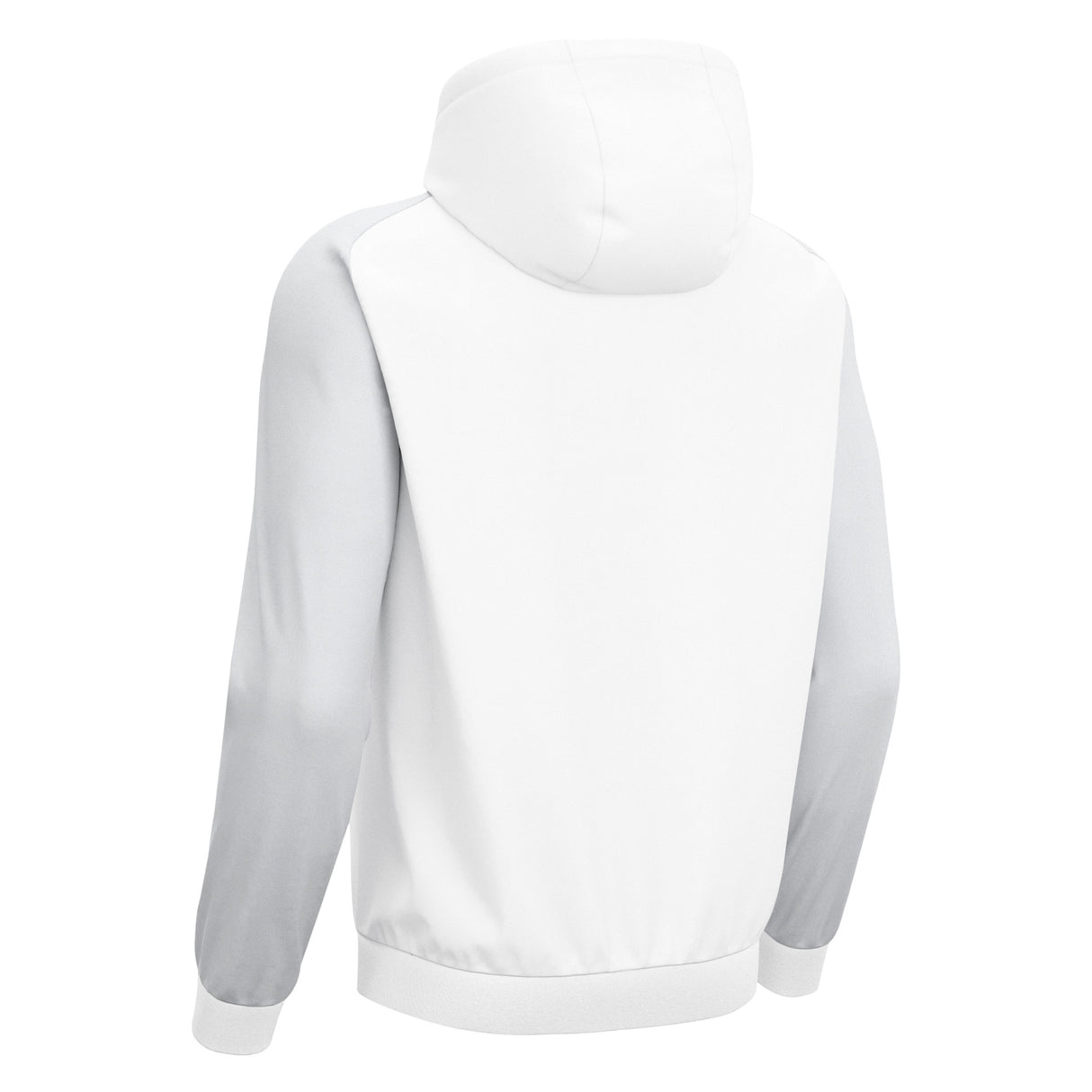 JNR Macron Chronos Full Zip Hoody - White/Light Grey - KitRoom