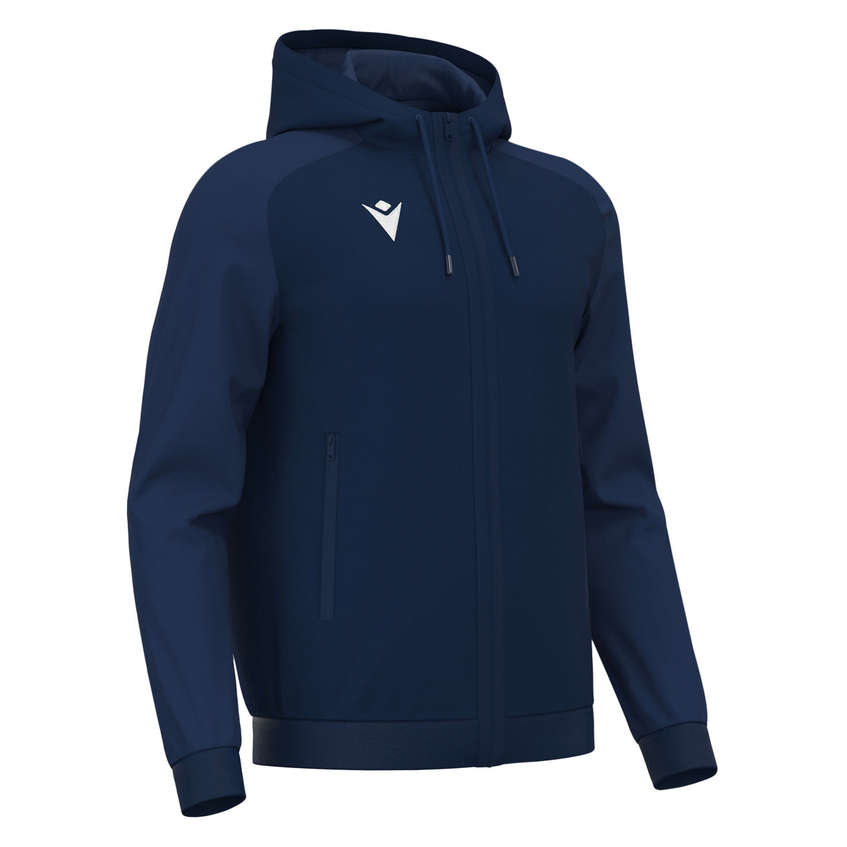 JNR Macron Chronos Full Zip Hoody - Navy/Light Navy - KitRoom