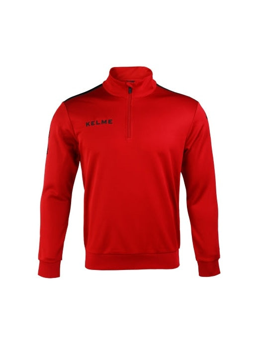 Kelme Lince 1/4 Zip Sweatshirt - Red / Black