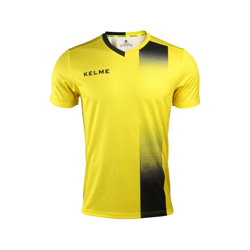 Kelme Alicante S/S Football Shirt - Yellow / Black