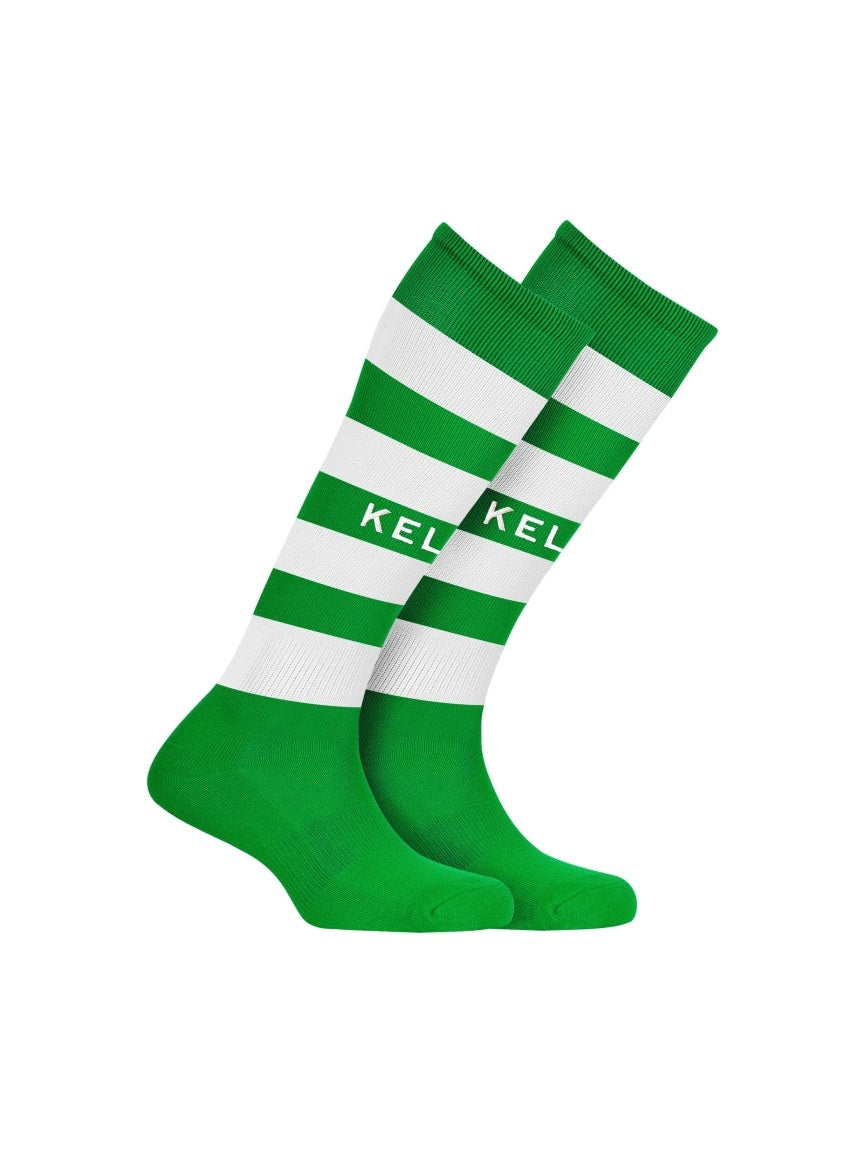 Kelme Gol Long Sock - Green / White