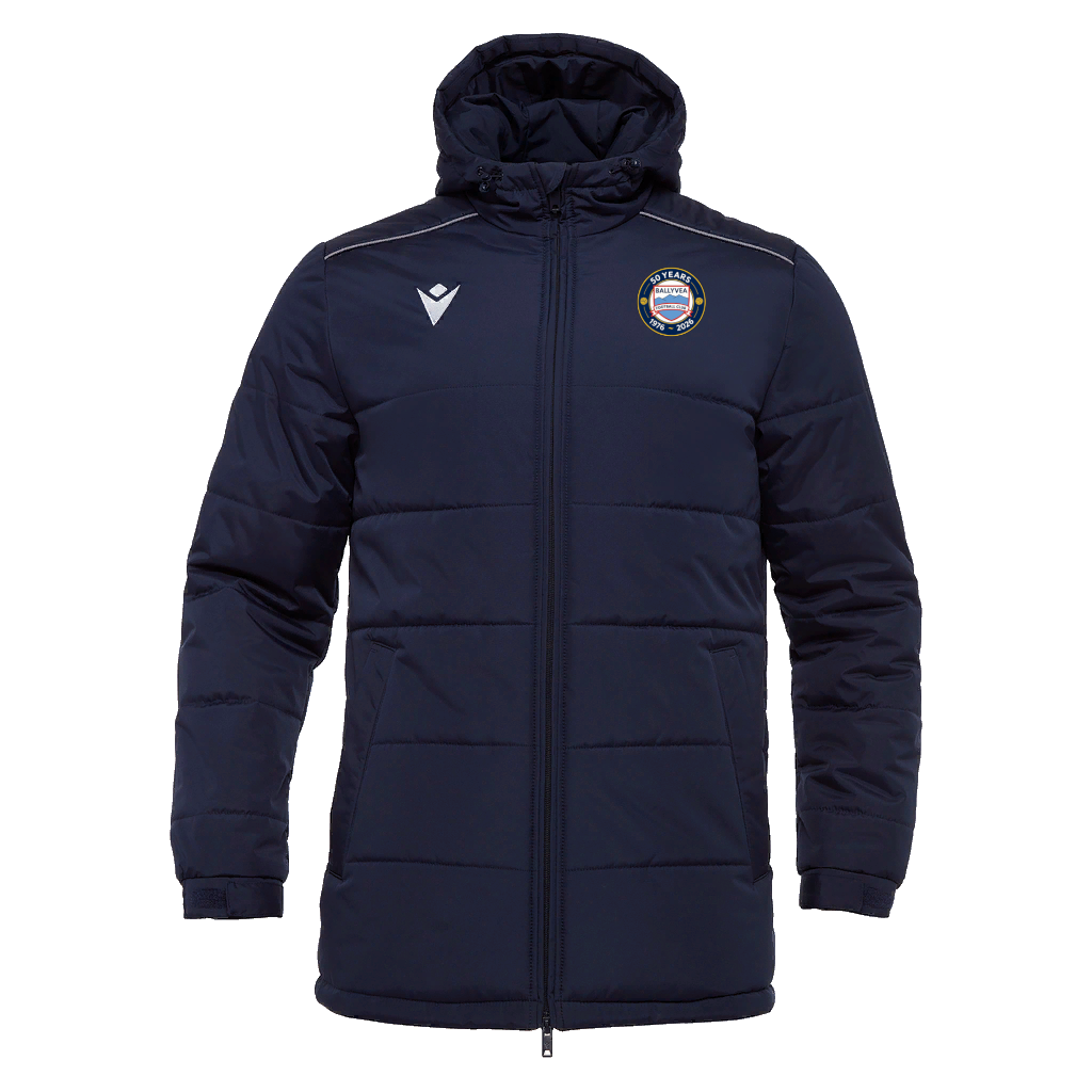 Ballyvea FC 50th Anniversary JNR Macron Gyor Padded Jacket
