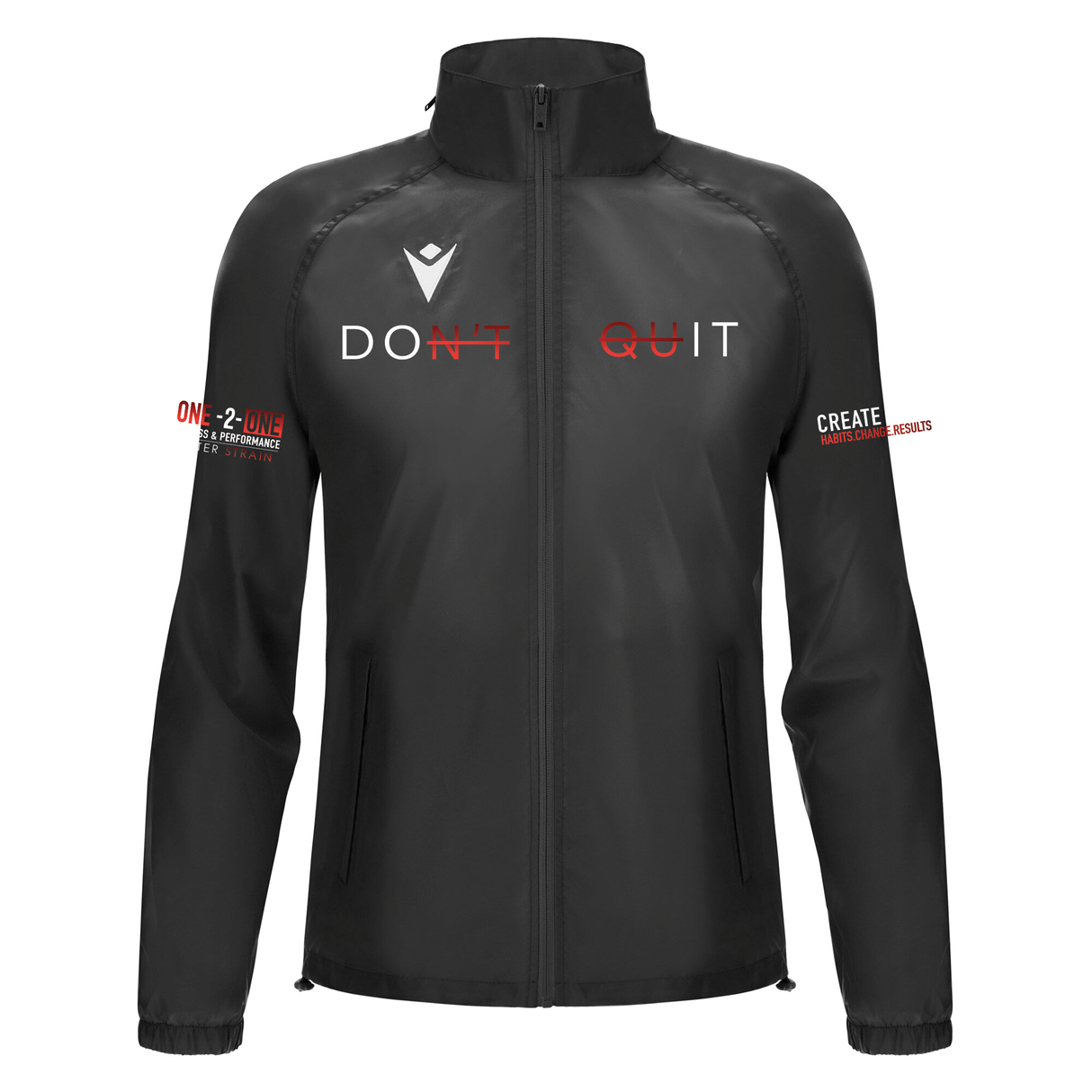 One 2 One Don't Quit JNR Macron Atlantic Hero Windbreaker