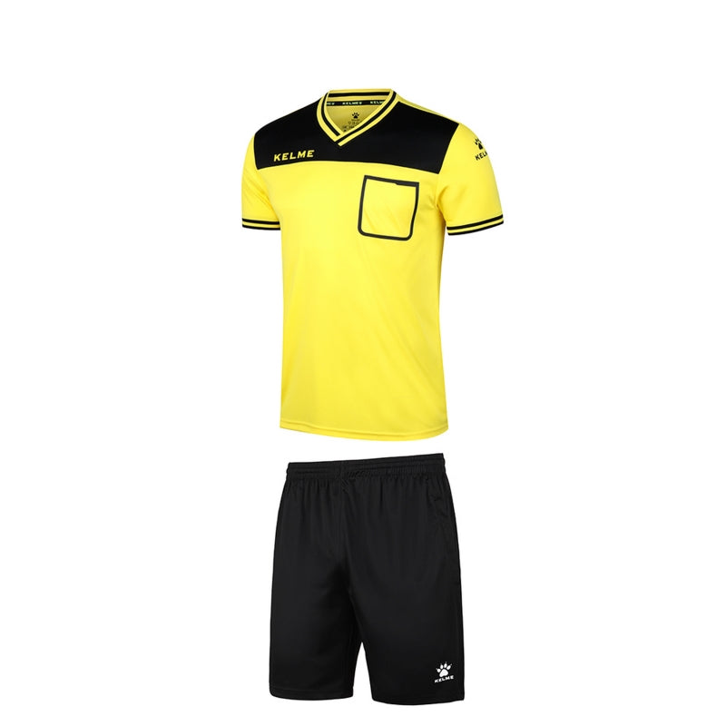 Kelme Referee S/S Set - Yellow / Black