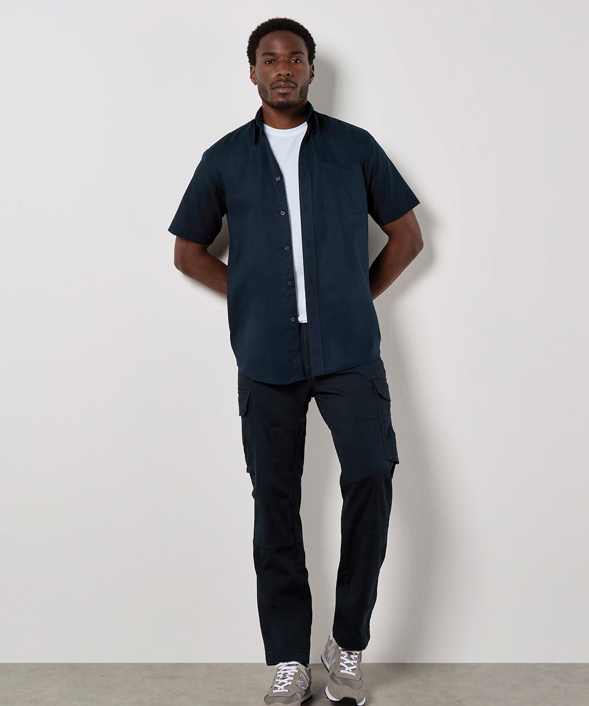 Kustom Kit Workplace Oxford shirt short-sleeved (classic fit) White*