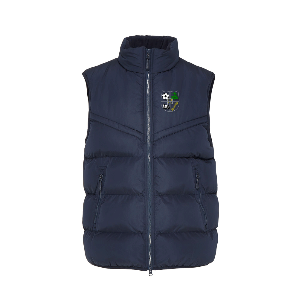 KRFC JNR Chevron Puffer Gilet Navy