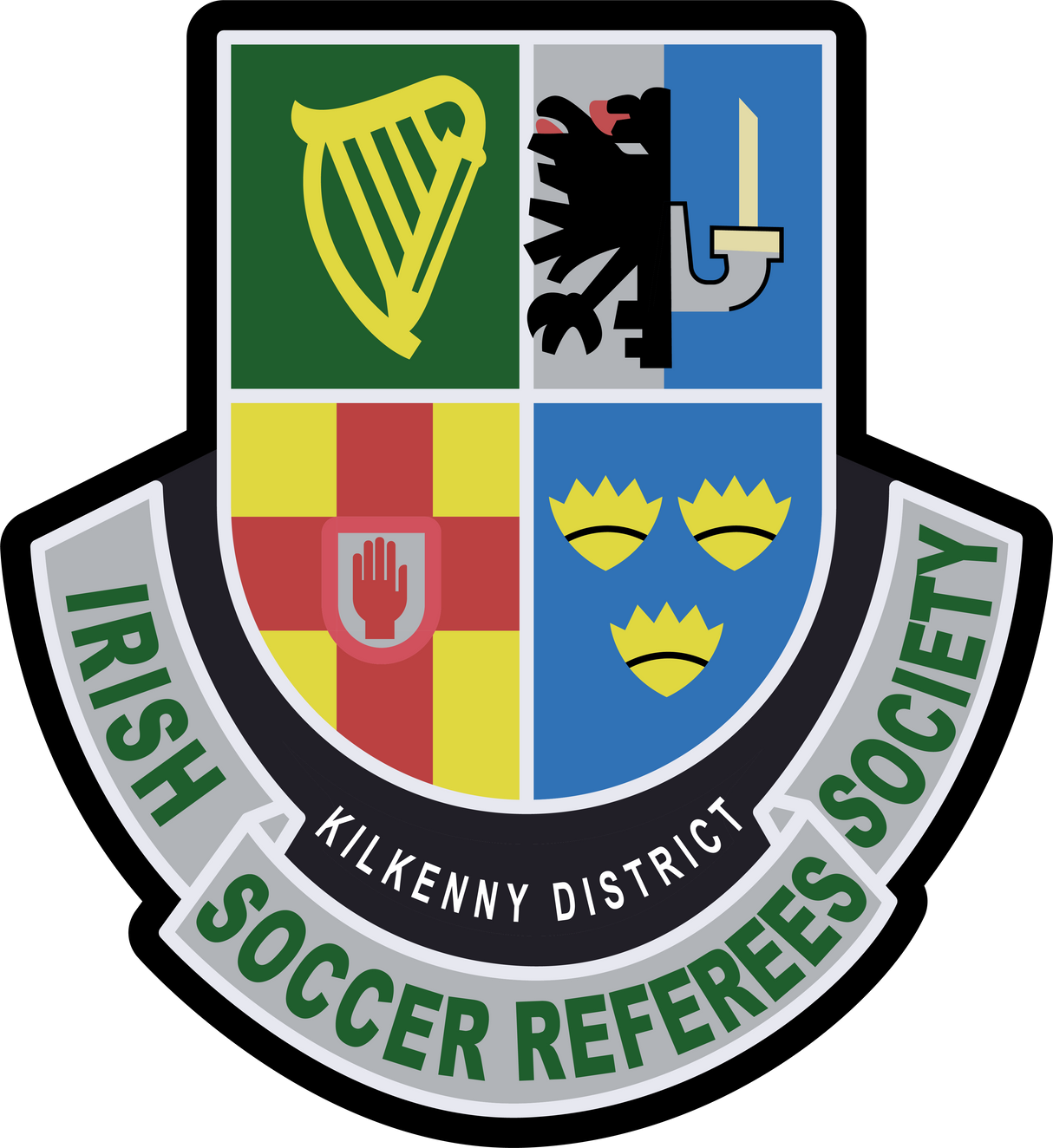 Iron-on Heat Transfer Kilkenny District Referee Badge