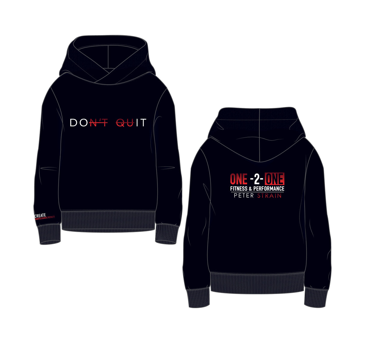 One 2 One Don't Quit Heavy Hoodie