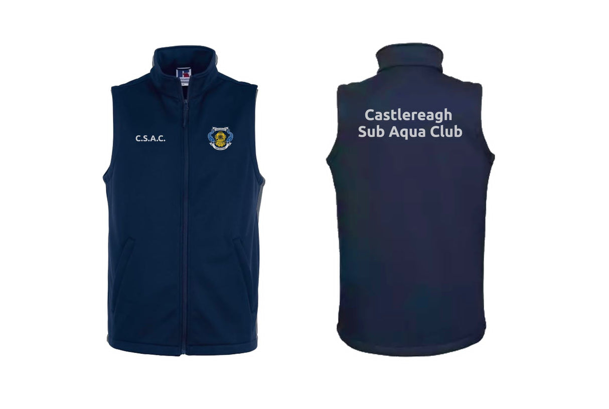 Castlereagh Sub Aqua Club Softshell Gilet