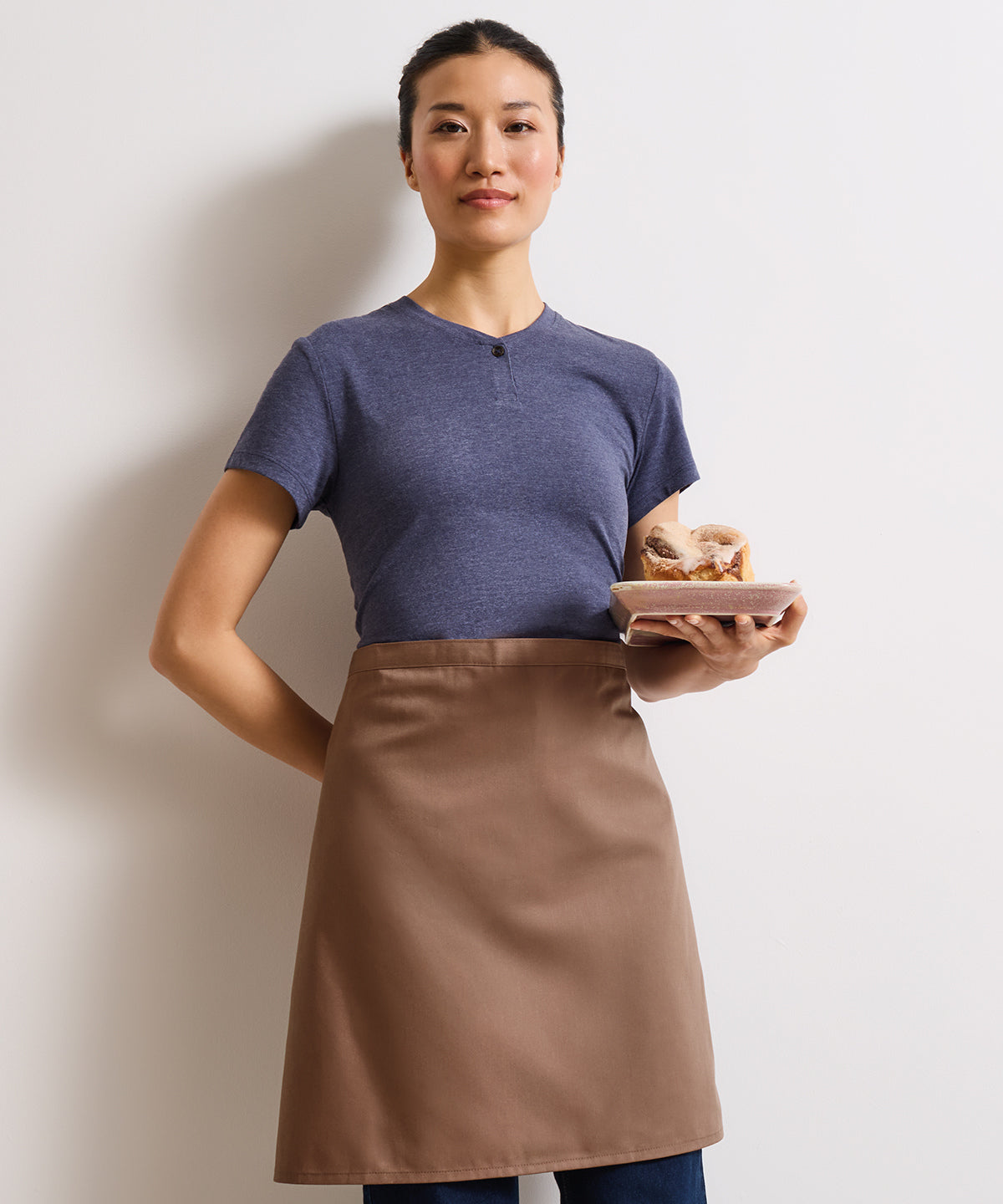 Premier Colours mid-length apron White