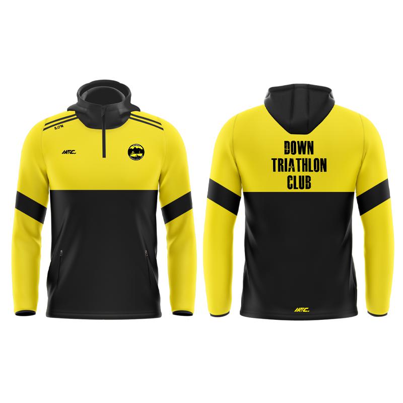 Down Triathlon Club Half Zip Hoodie - Adult - KitRoom