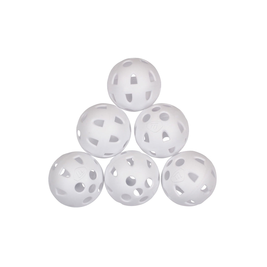 Masters Airflow Practice Balls White (Pack of 6) - Golf, Golf Balls, Masters - KitRoom