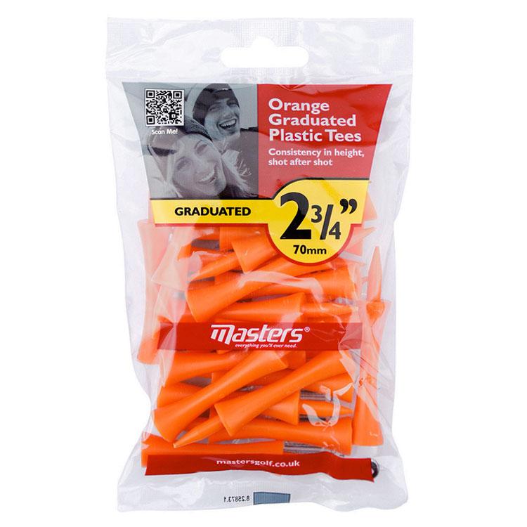 Masters Plastic Graduated Golf Tees - Golf, Golf Tees, Masters - KitRoom