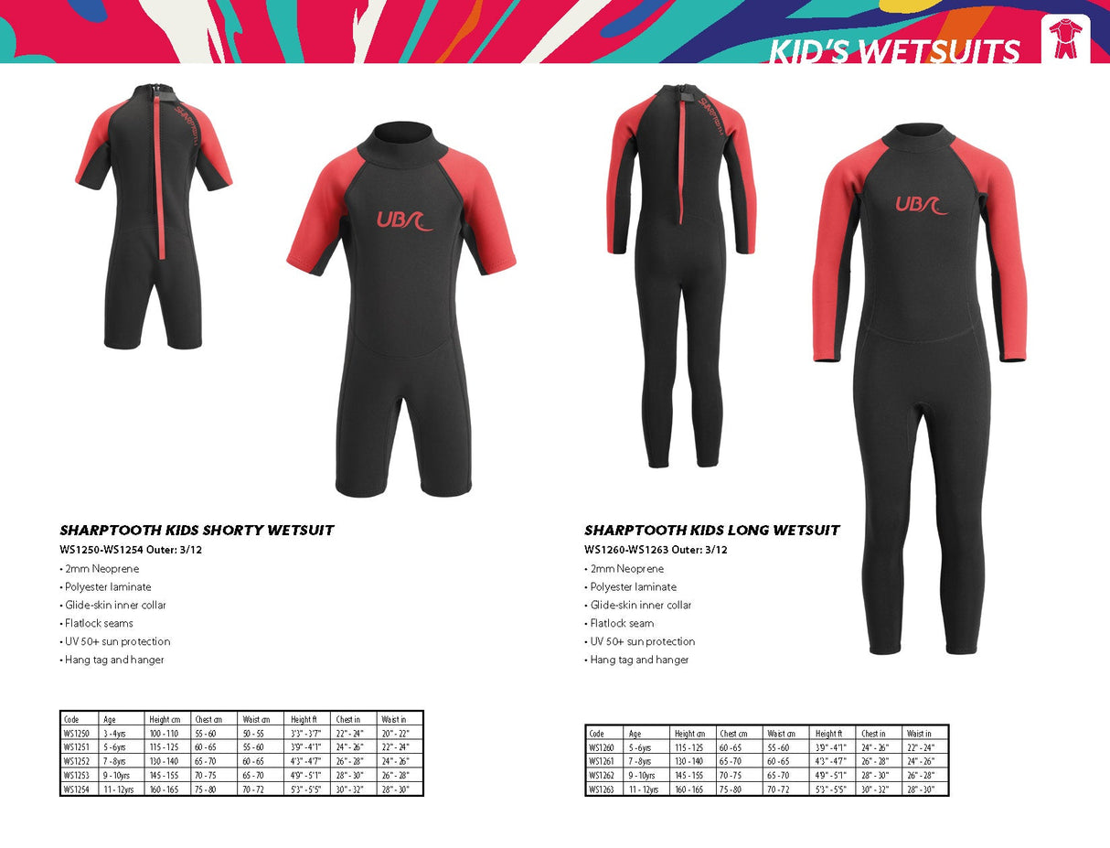 UB Kids Sharptooth Shorty Wetsuit