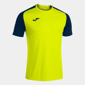 Joma Academy IV Football Shirt - Yellow Fluorescent Navy