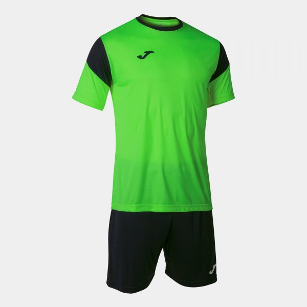 Joma Set Phoenix Football Kit - Fluorescent Green Black