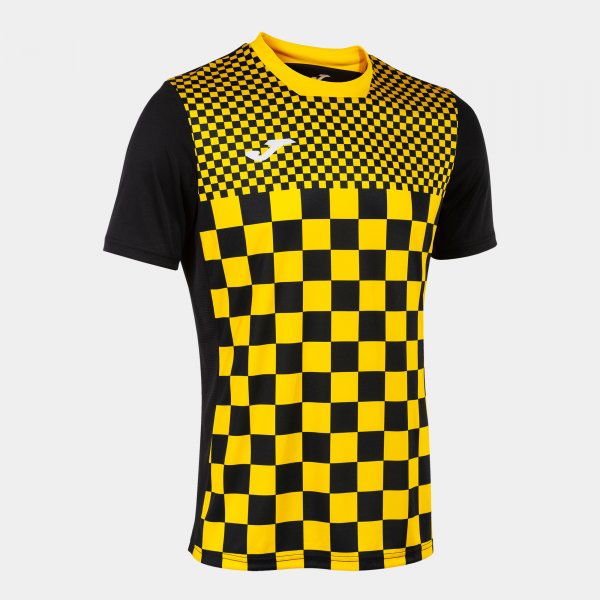 Joma Flag III Football Shirt - Black Yellow