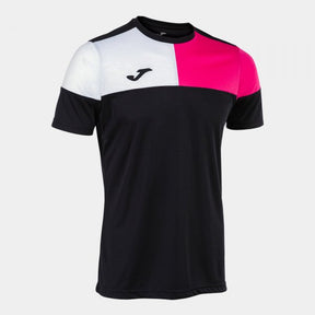 Joma Crew V Football Shirt - Black Pink