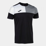 Joma Crew V Football Shirt - Black Grey