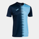 Joma City II Football Shirt - Navy Light Blue