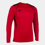 Joma Championship VII Long Sleeve Shirt - Red Black