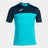 Joma Winner Football Shirt - Turquoise Fluorescent Navy