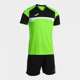 Joma Set Danubio III Football Kit - Fluorescent Green Black