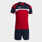 Joma Set Danubio III Football Kit - Red Navy
