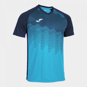 Joma Tiger VI Football Shirt - Turquoise Fluor Navy
