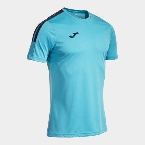 Joma Olimpiada Football Shirt - Fluorescent Turquoise Navy
