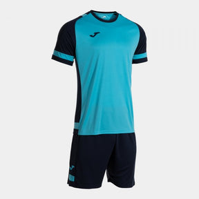 Joma Set Lider Football Kit - Turquoise Fluorescent Dark Navy