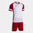 Joma Set Lider Football Kit - White Red