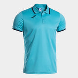 Joma Combi Premium Polo - Fluorescent Turquoise Dark Navy