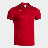 Joma Combi Premium Polo - Red Dark Navy