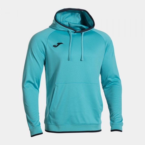 Joma Combi Premium Hoodie - Fluorescent Turquoise Dark Navy