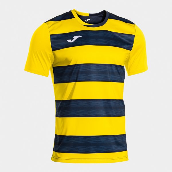 Joma Europa VI Football Shirt - Fluorescent Yellow Dark Navy