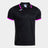 Joma Combi Premium Polo - Black Fluorescent Pink