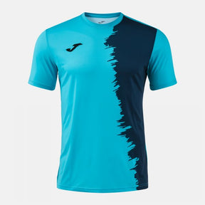 Joma Picasho City Football Shirt - Turquoise Fluorescent Dark Navy