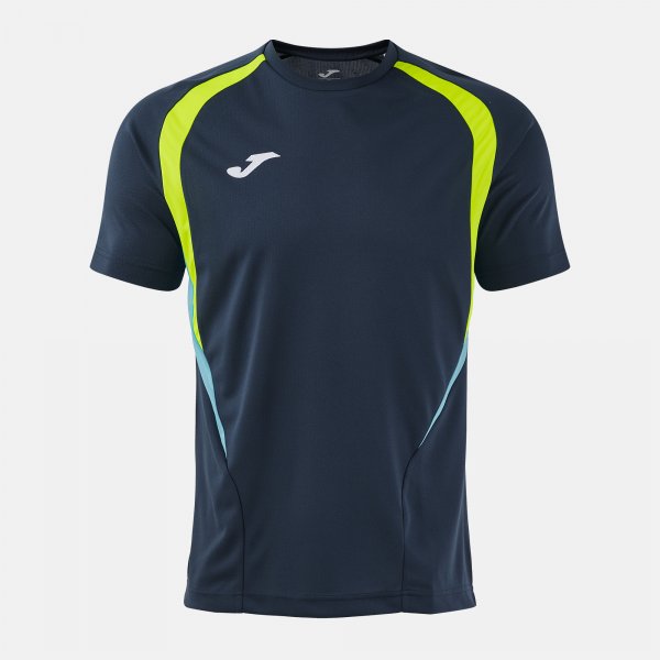 Joma Championship 20 Football Shirt - Dark Navy Fluorescent Yellow