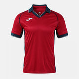 Joma Eco-Retro Football Shirt - Red Dark Navy