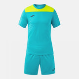 Joma Set Phoenix III Football Kit - Turquoise Yellow Fluorescent