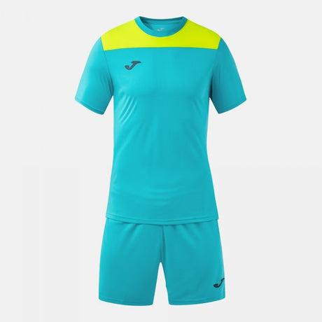 Joma Set Phoenix III Football Kit - Turquoise Yellow Fluorescent